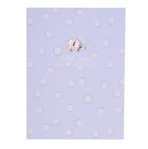 Baby Boy Little One Dots Collection Birth Certificate Holder Blue - Giftolicious