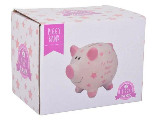 Baby Girl Money Box My First Piggy Pink Large - Giftolicious
