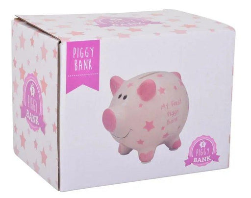Baby Girl Money Box My First Piggy Pink Small - Giftolicious