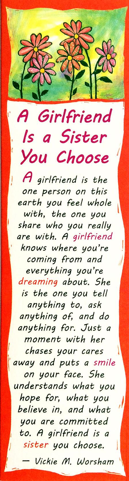 Bookmark Girlfriend Is Sister - Giftolicious
