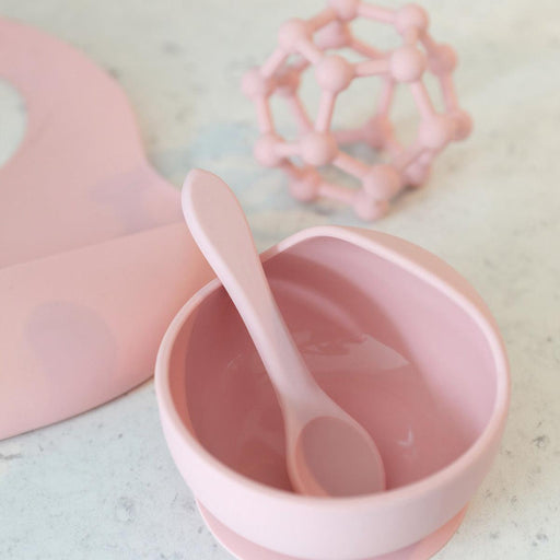Silicone Dinner Set Gift Boxed Baby Pink - Giftolicious