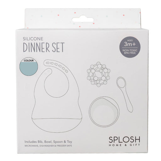 Silicone Dinner Set Gift Boxed Green - Giftolicious
