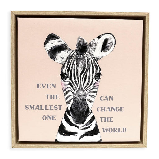 Baby Zebra Canvas 34x34 - Giftolicious