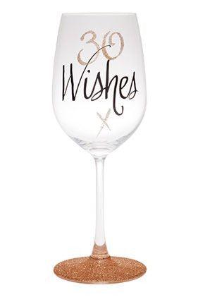 Birthday 30th Rose Gold Wine Glass - Giftolicious