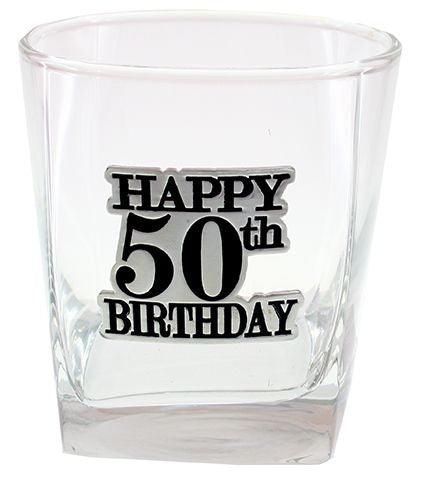 Birthday 50th Bday Badged Scotch Glass: 2020 - Giftolicious