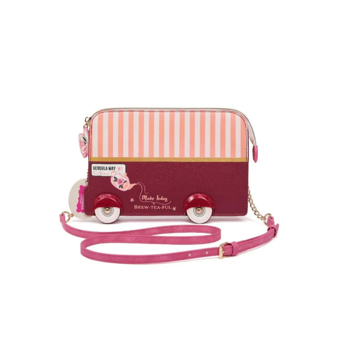 Perfectly Pink Afternoon Tea Bus Pouch Bag
