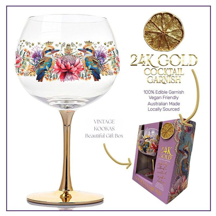 Golden Glamour Glass Vintage Kookas