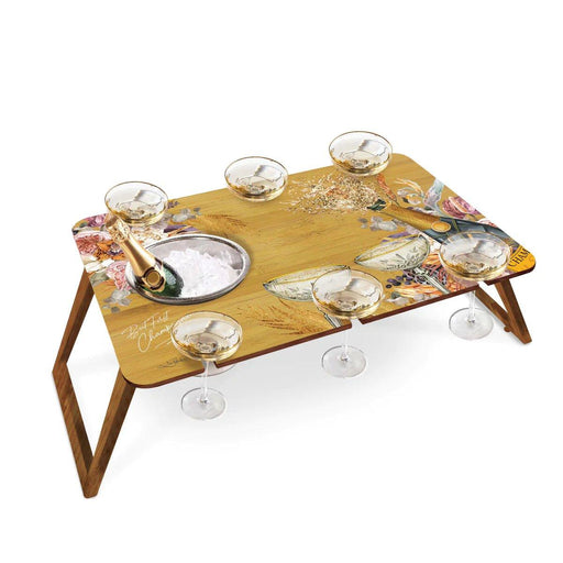 Bamboo Champagne Picnic Table Large - Giftolicious