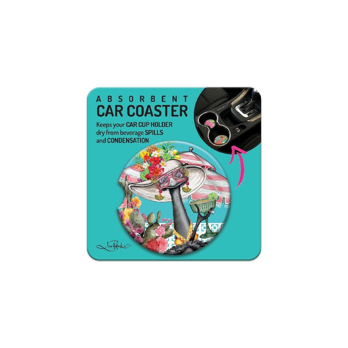 Ceramic Car Coaster Marg Emu - Giftolicious