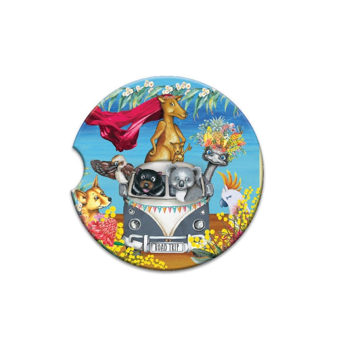 Ceramic Car Coaster Priscilla. - Giftolicious