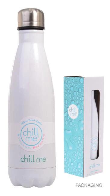 Chill Me Drink Bottle White - Giftolicious