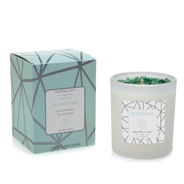 Crystal Infusions Candle Aventurine - Giftolicious