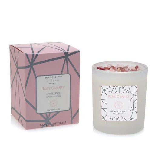 Crystal Infusions Candle Rose Quartz - Giftolicious
