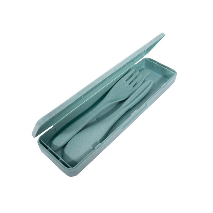 Novelty Wheat Straw Cutlery Set-she