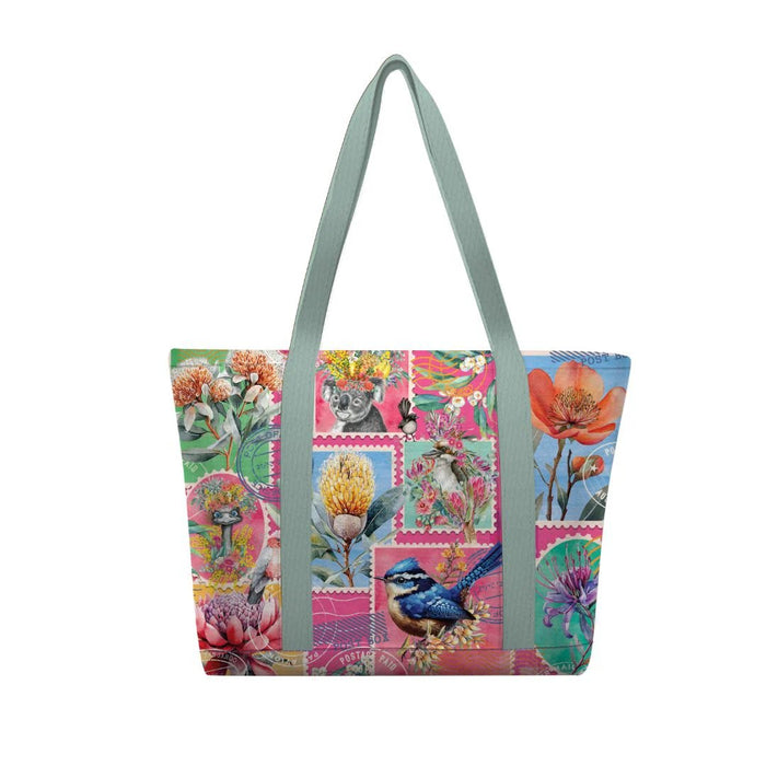 Large Tote Cooler Pretty Postage