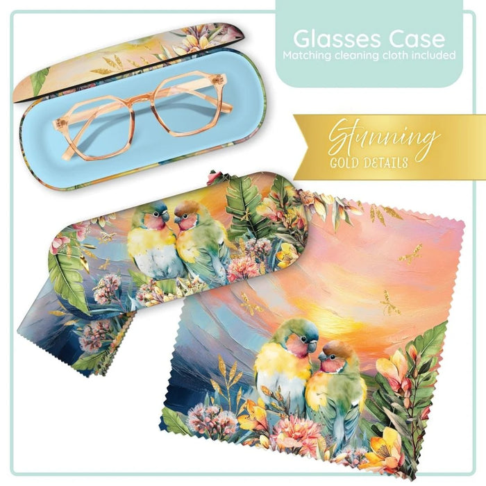 Glasses Case Love Birds