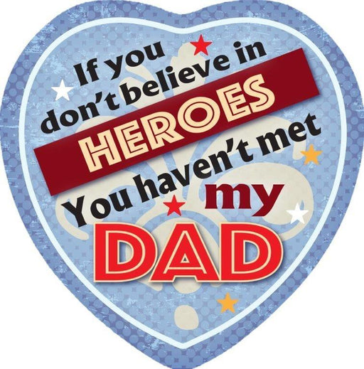 Magnet Dad Heroes Heart - Giftolicious