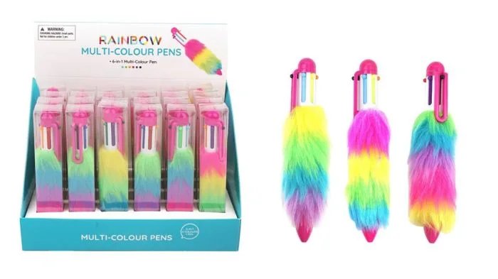 Novelty Multi-colour 6 In 1 Pen