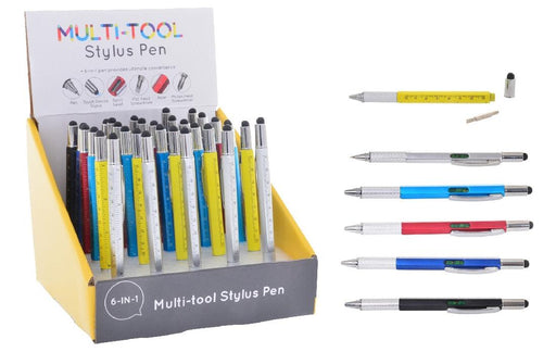 Novelty Multi Tool Stylus Pen (6) - Giftolicious