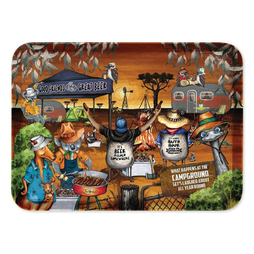 Picnic Bbq Plate Camp Happy Hour Mbqt02 - Giftolicious
