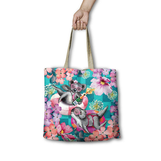Shopping Bag Koala Pool Party