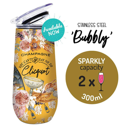 Stainless Steel Bubbly Can't Say No Sscf07 - Giftolicious
