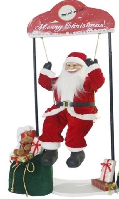 Xmas Santa Swing 80 Cm Figurine - Giftolicious