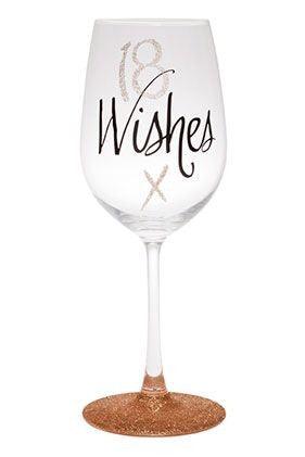 Birthday 18th Rose Gold Wine Glass - Giftolicious