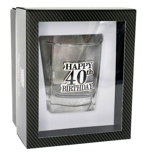 Birthday 40th Badged Scotch Glass: 2020 - Giftolicious