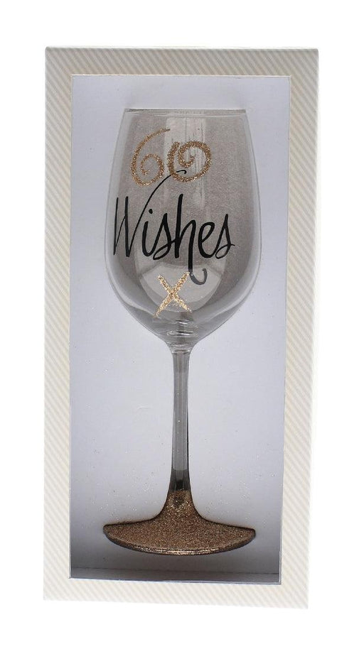 Birthday 60th Rose Gold Wine Glass - Giftolicious