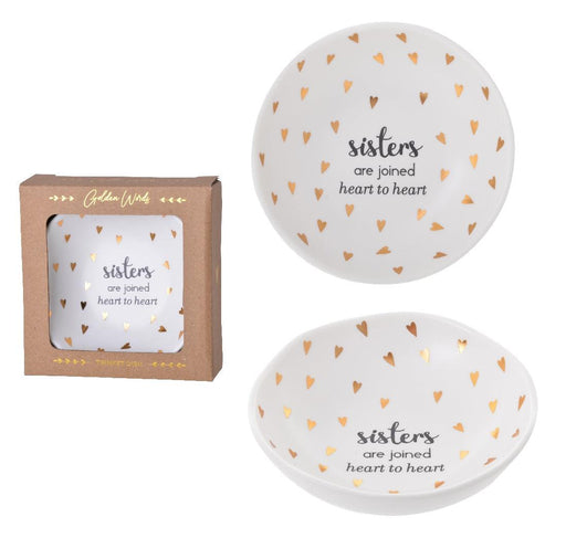 Golden Words Trinket Dish Sisters - Giftolicious